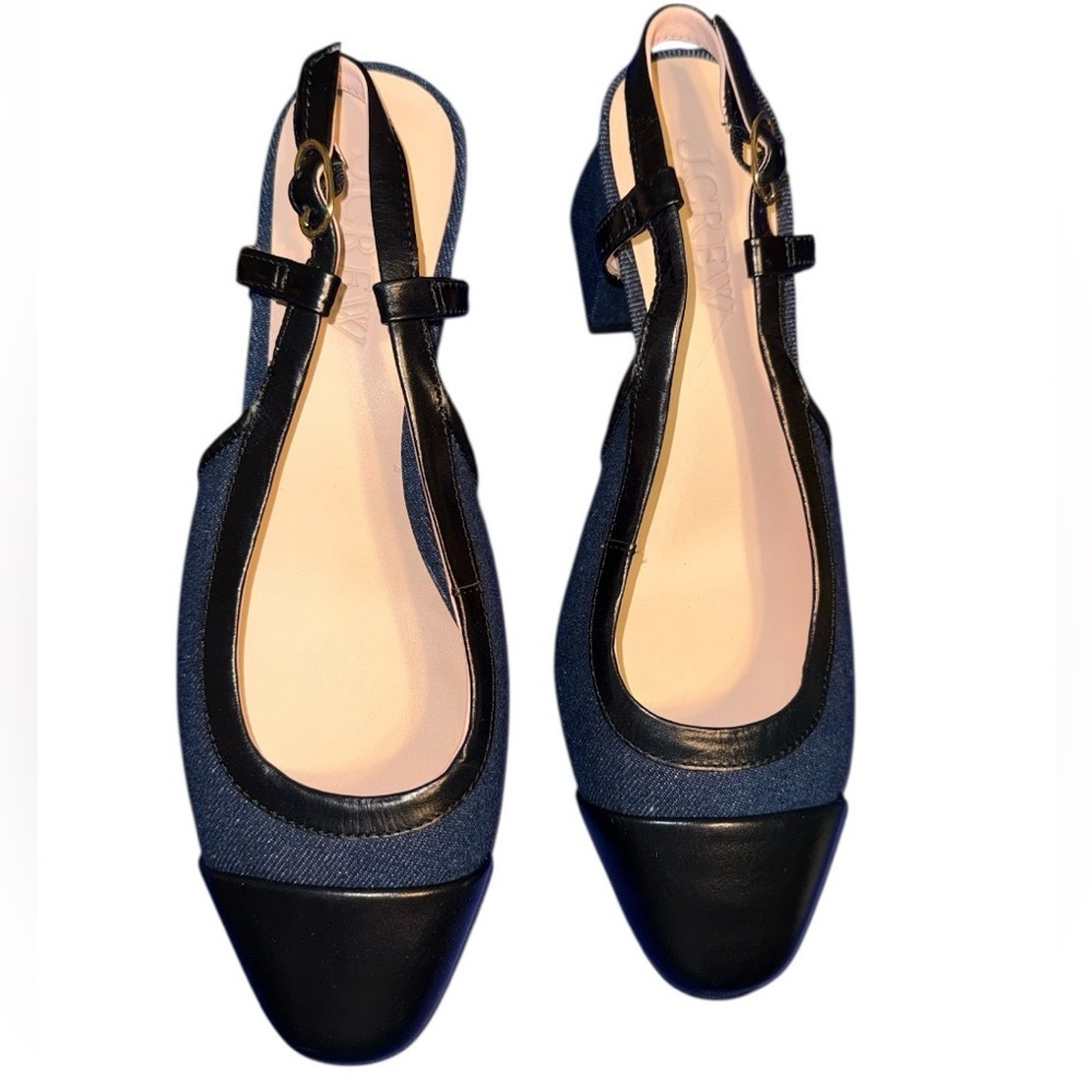 J. Crew NWOT Layne Cap Toe Heels - Picture 2 of 4
